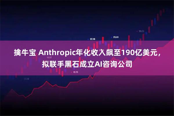 擒牛宝 Anthropic年化收入飙至190亿美元，拟联手黑石成立AI咨询公司